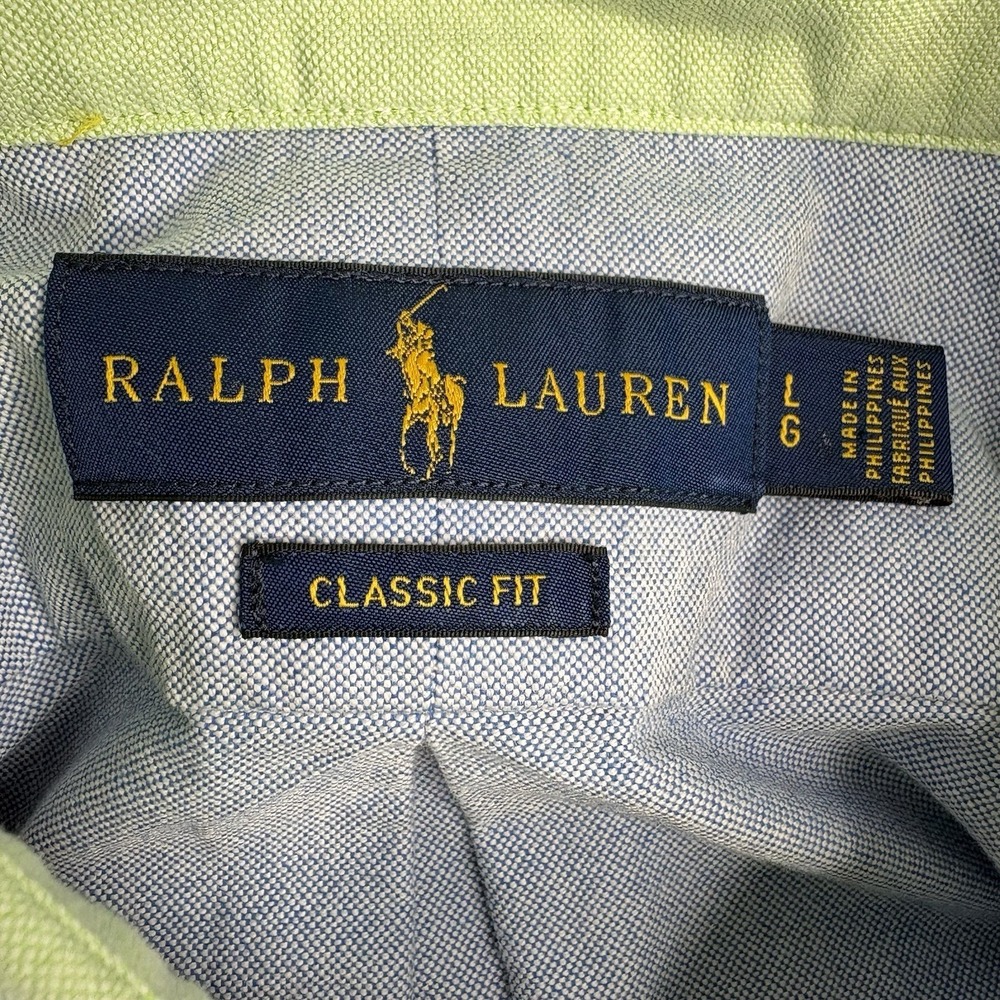 Ralph Lauren Men's Large Classic Fit Colorblock Button Down Long Sleeve Shirt - Picture 5 of 6